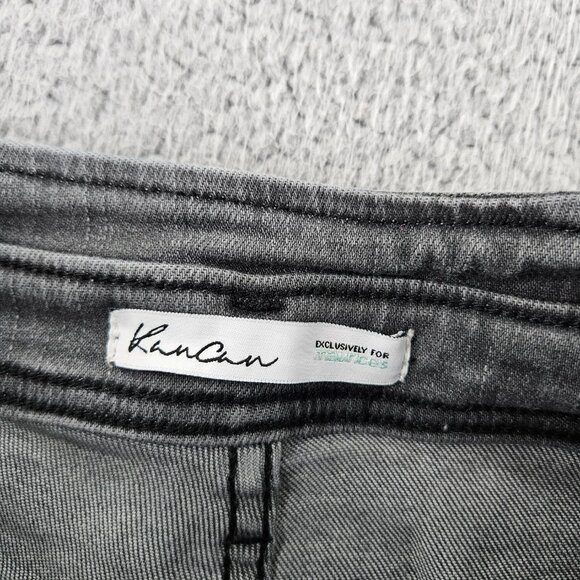 Kancan Jeans Womens 31 (33x27) Gray Skinny High Rise Raw Hem - Picture 5 of 16